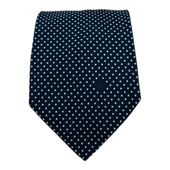 BATTISTONI Blue Geometric Silk Tie ITALY 62